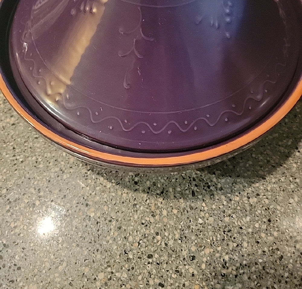 Cost Plus World Market Purple Ceramic Tangine - Picture 6 of 6
